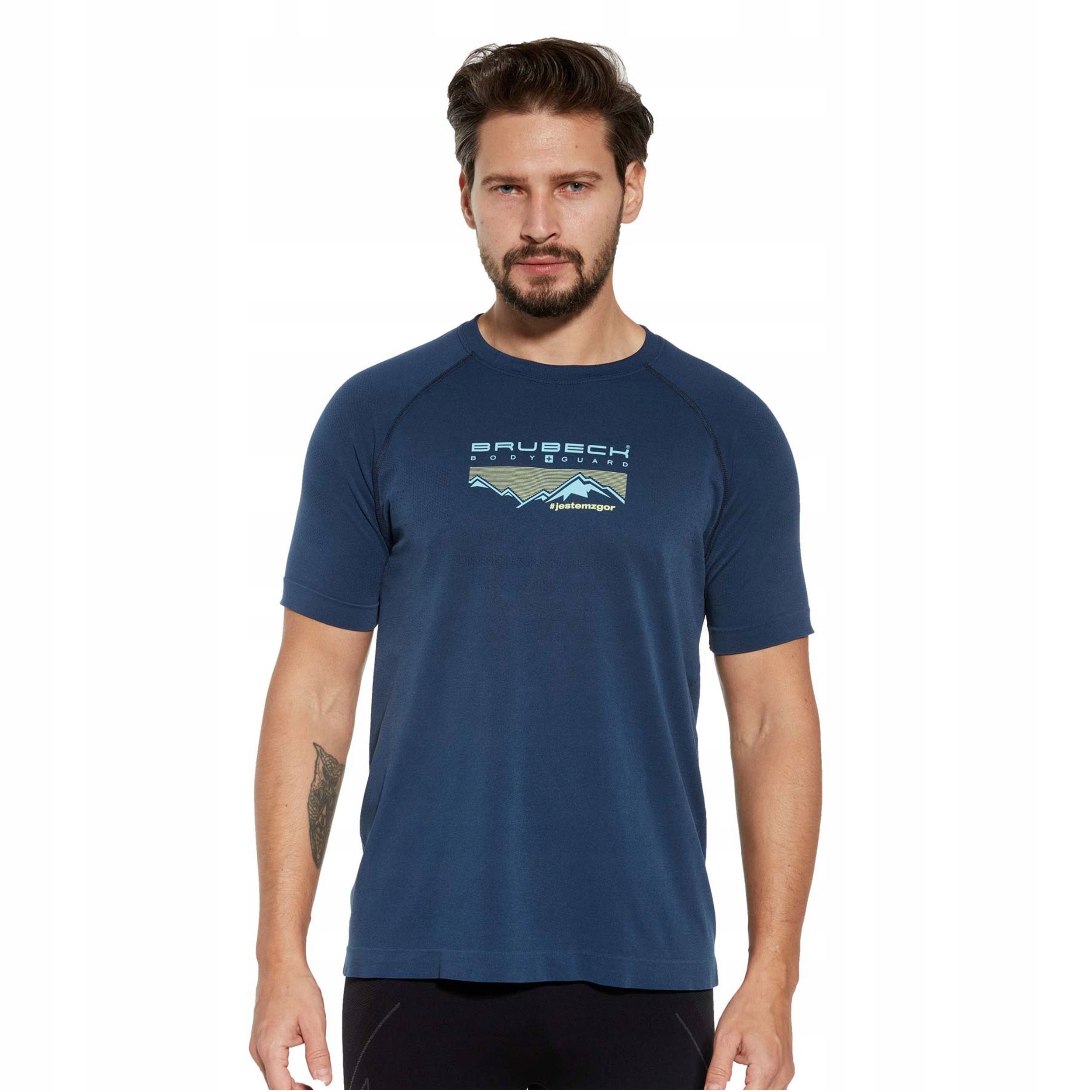 Koszulka Brubeck DYNAMIC OUTDOOR męska ciemnoniebieska 2XL Marka Brubeck