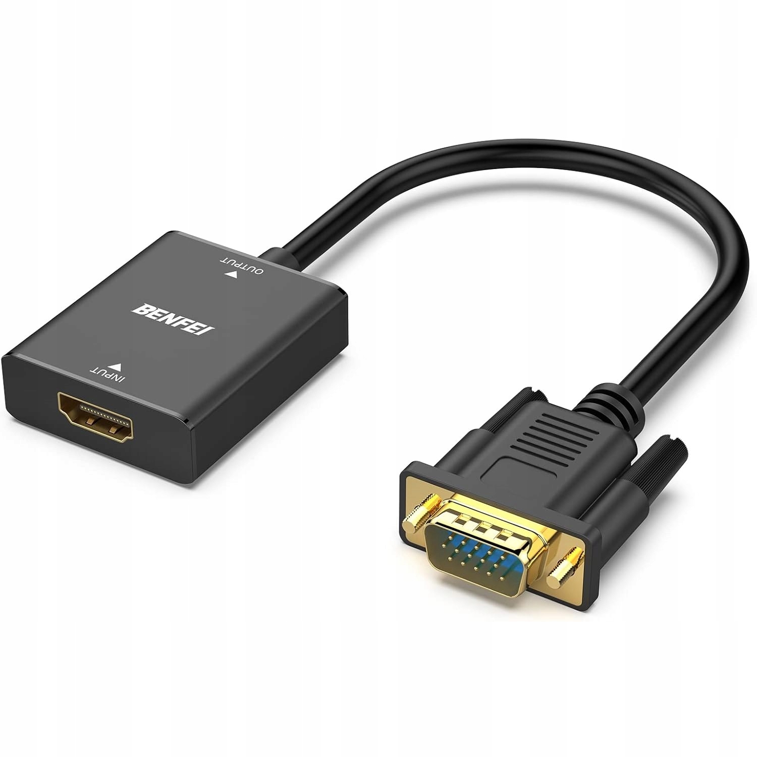 Benfei adapter przejściówka Hdmi do Vga jednokierunkowy z audio jack 3.
