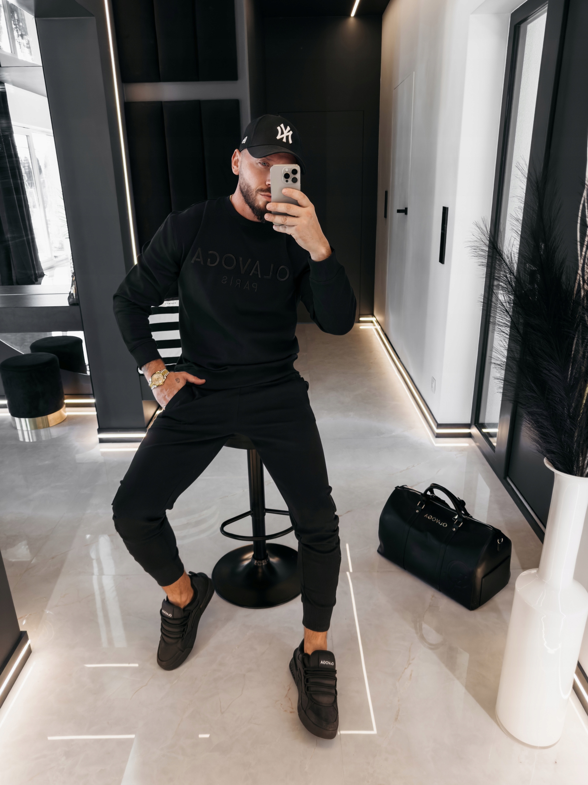 Pánský Komplet Noure O La Voga Černý XXL