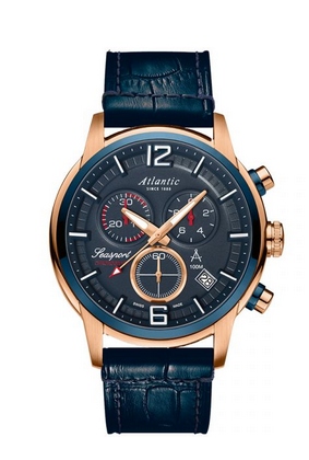 Atlantic Seasport Chronograph 87461.44.55 46mm WR100 Eta G10.212