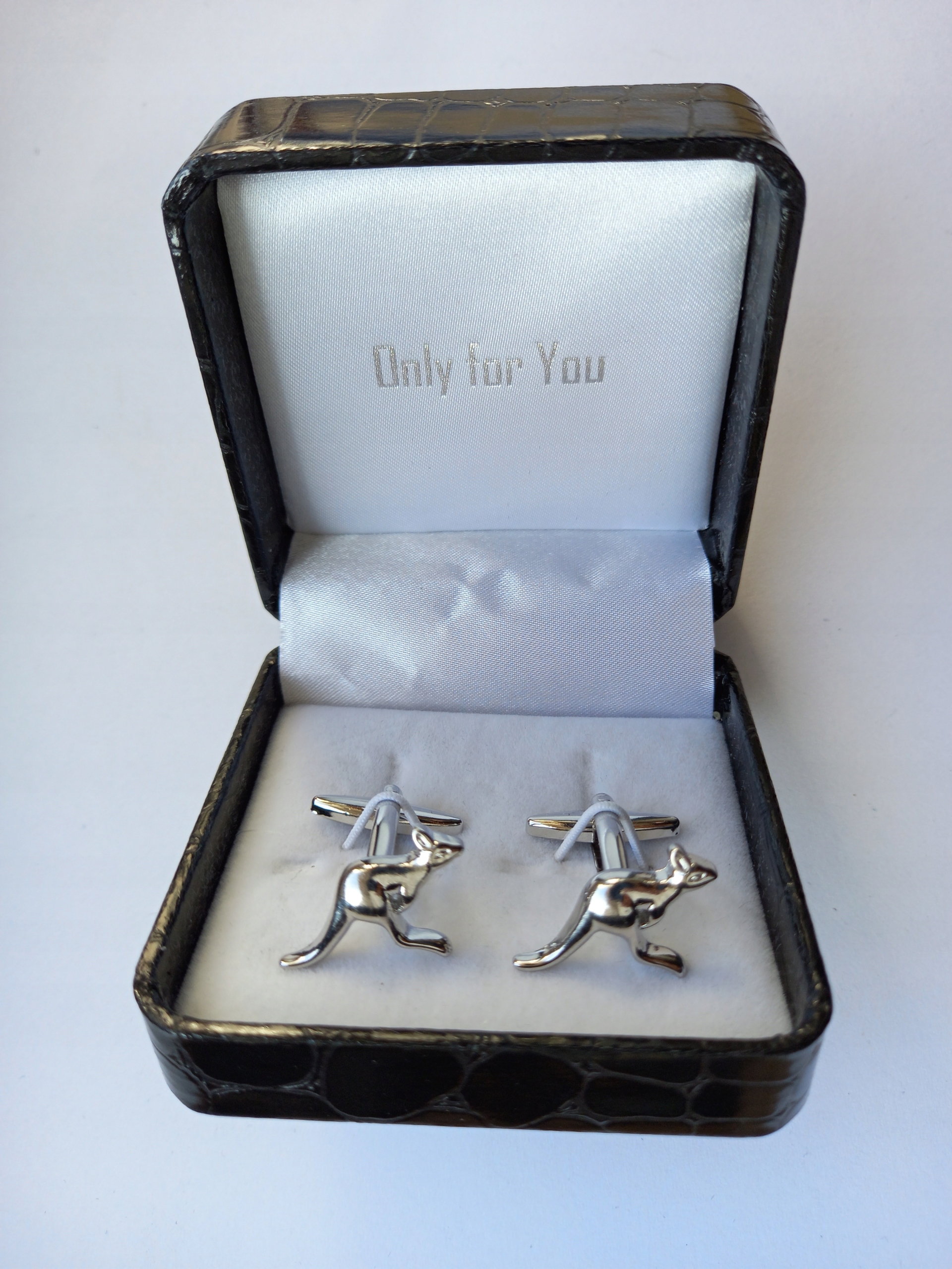 Stříbrné manžetové knoflíčky Kangur Kangurki