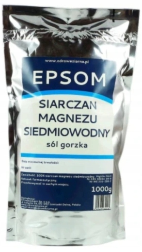 

Siarczan Magnezu Sól Gorzka Czysty 100% epsom 1KG