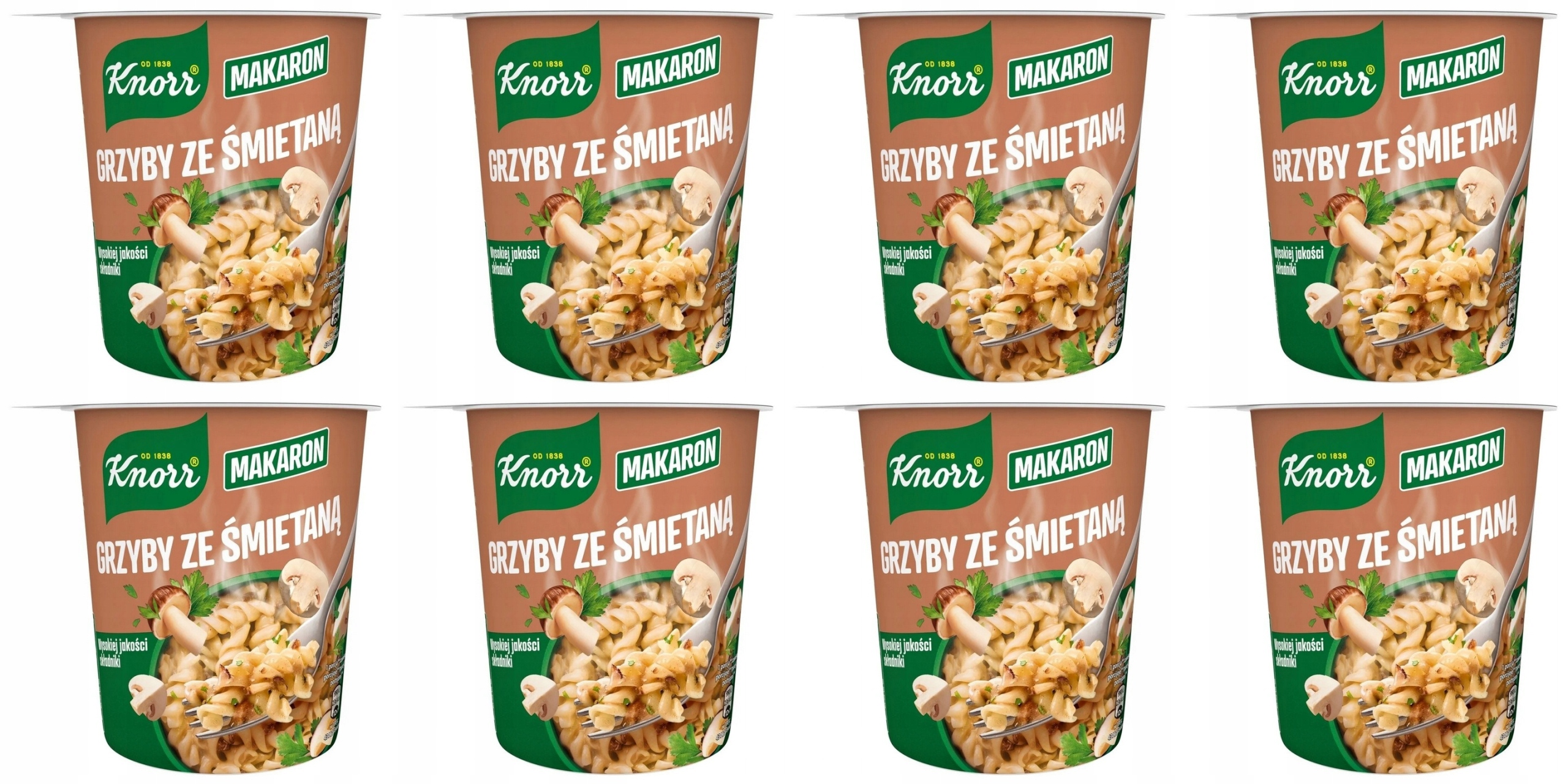 Levně 8 x 59 g Knorr Těstoviny s houbami a smetanou Karton