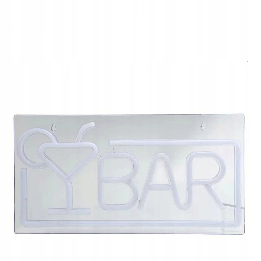 Neon Led Svítící Nápis Bar 42X22CM Akryl Usb Dekorace Hospoda Restaurace Dům