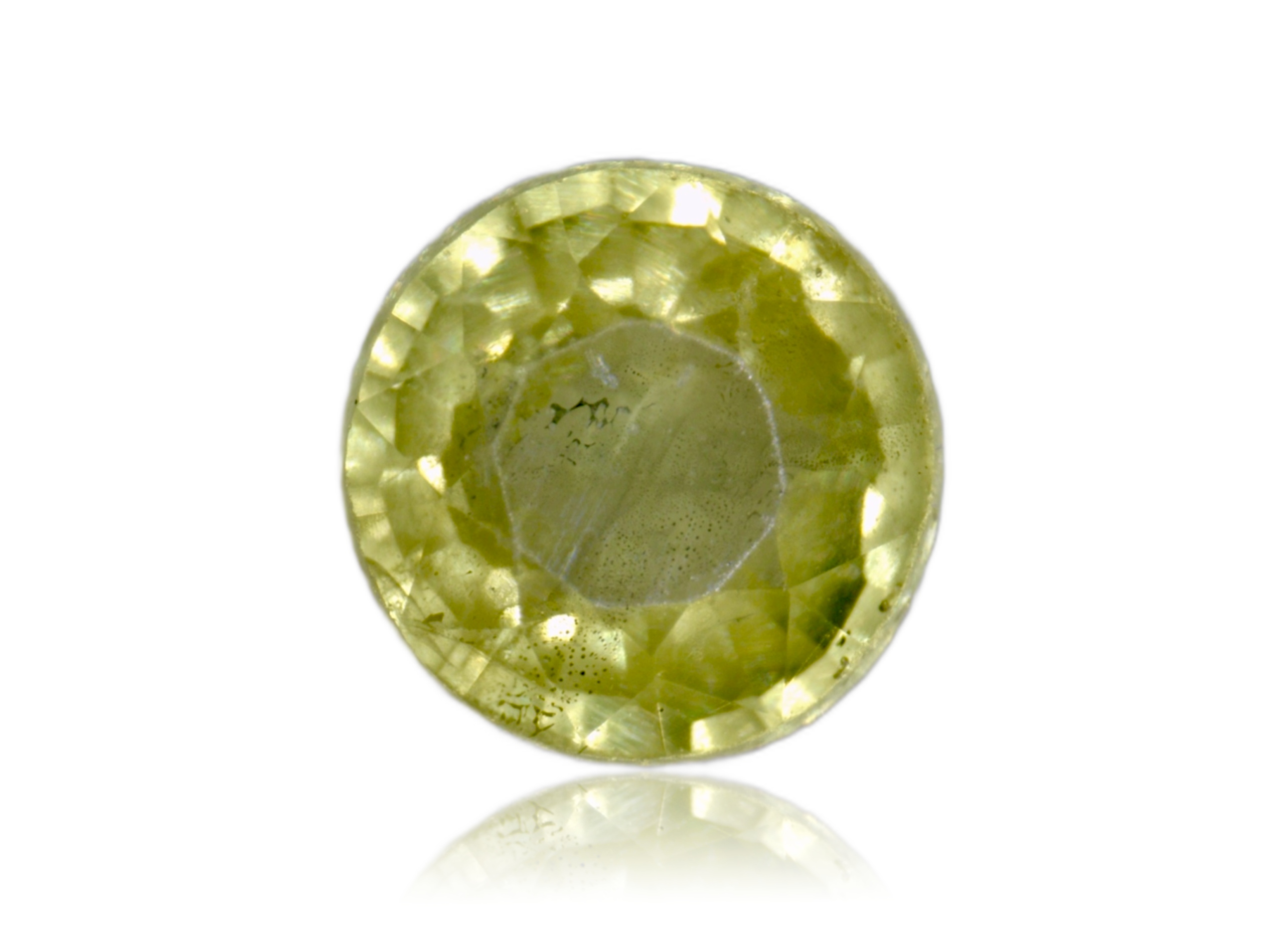 Safír 0.18ct Žlutý Kulatý eCertifikát Wbd