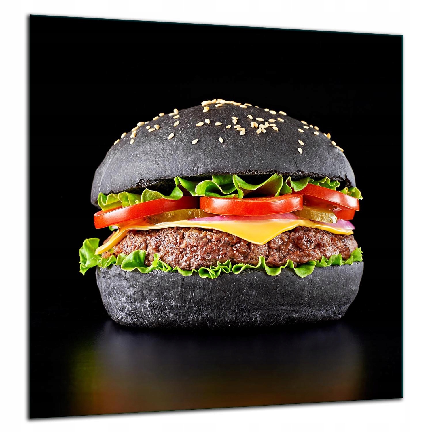 Skleněná Ochranná Deska Panel Lepidlo 60x65 Hamburger
