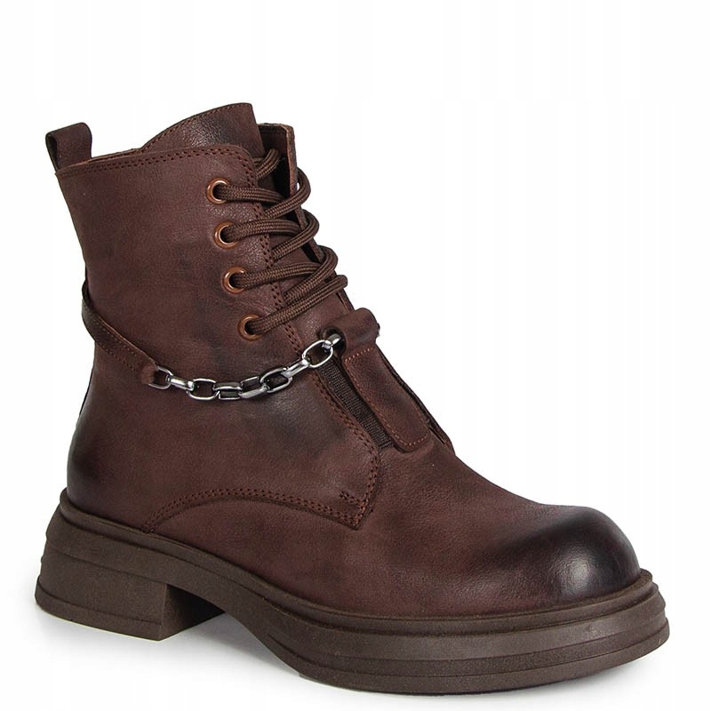Boccato 024.18100 Hnědé Kožené Kotníkové Boty 38
