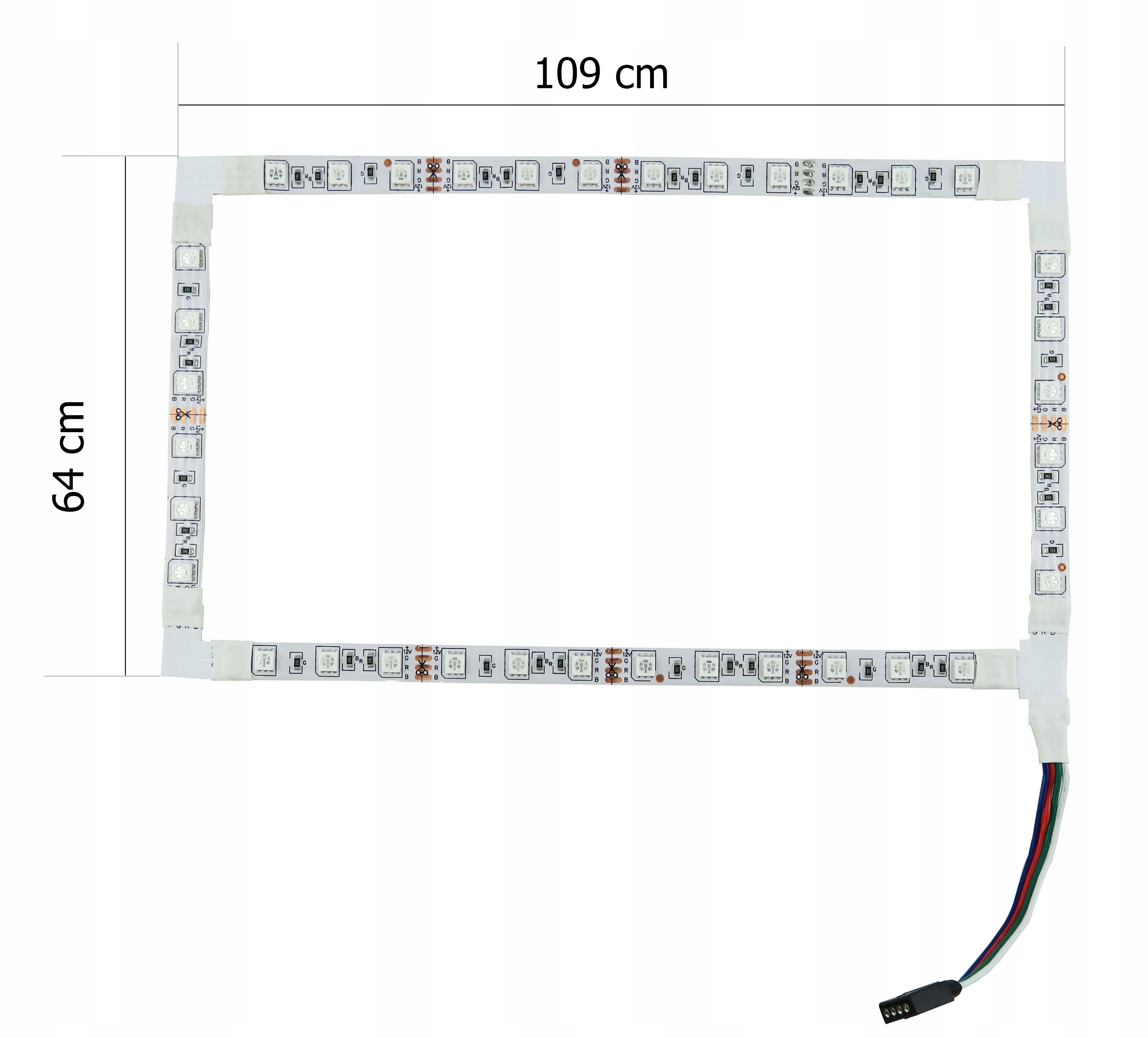 podświetlenie LED telewizora RGB 50'' Wi-Fi Marka Inna