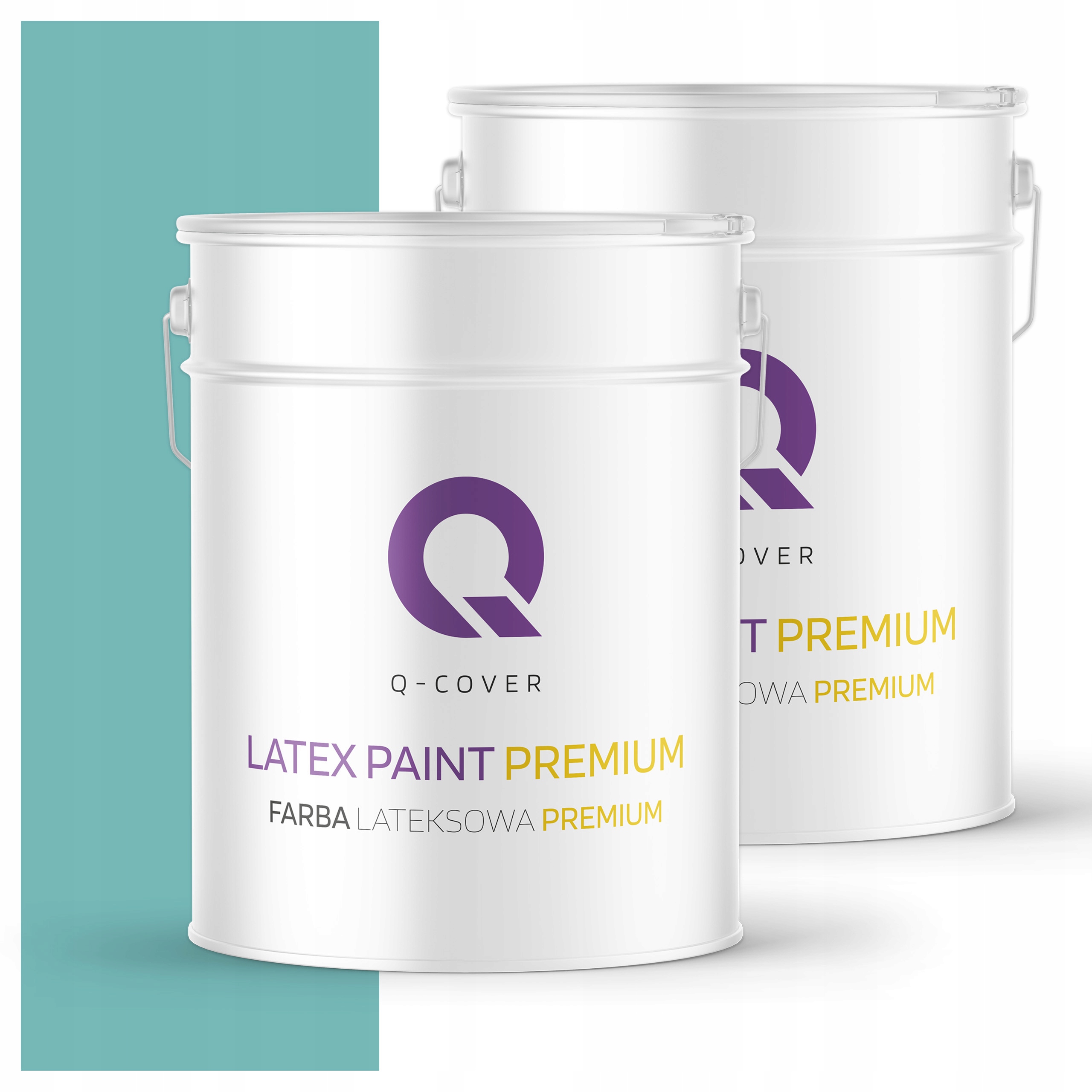 Plamovzdorná farba Umývateľná na steny stropov 10L Hlboká matná tyrkysová