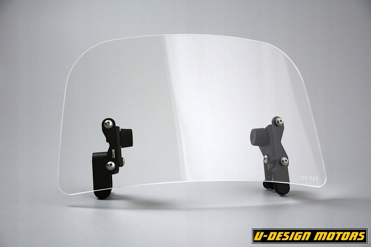 Def-3017C - ДЕФЛЕКТОР МОТОЦИКЛА 30X17 СМ-БЕСЦВЕТНЫЙ