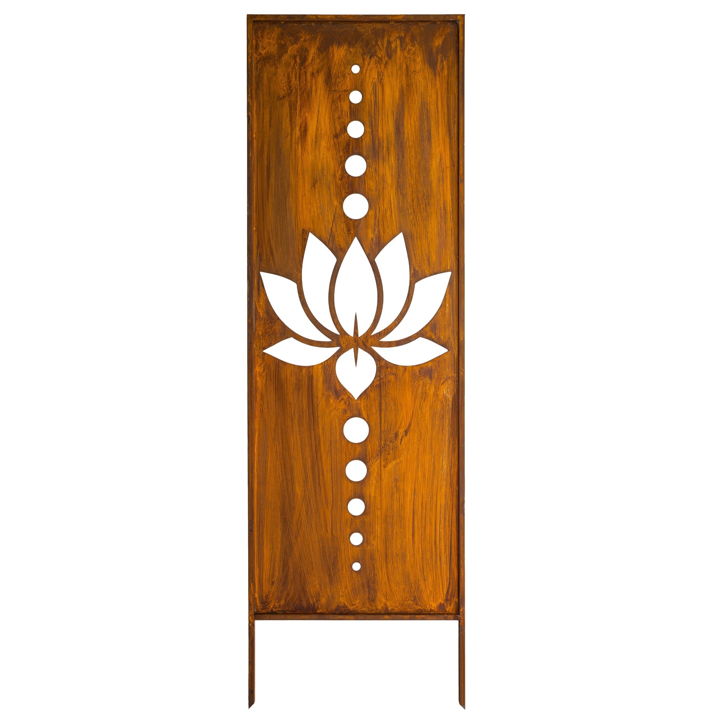 Zahradní Panel Trávy Cnc 160 X 50 Rezavá Brána Paraván Corten Kryt Terasy