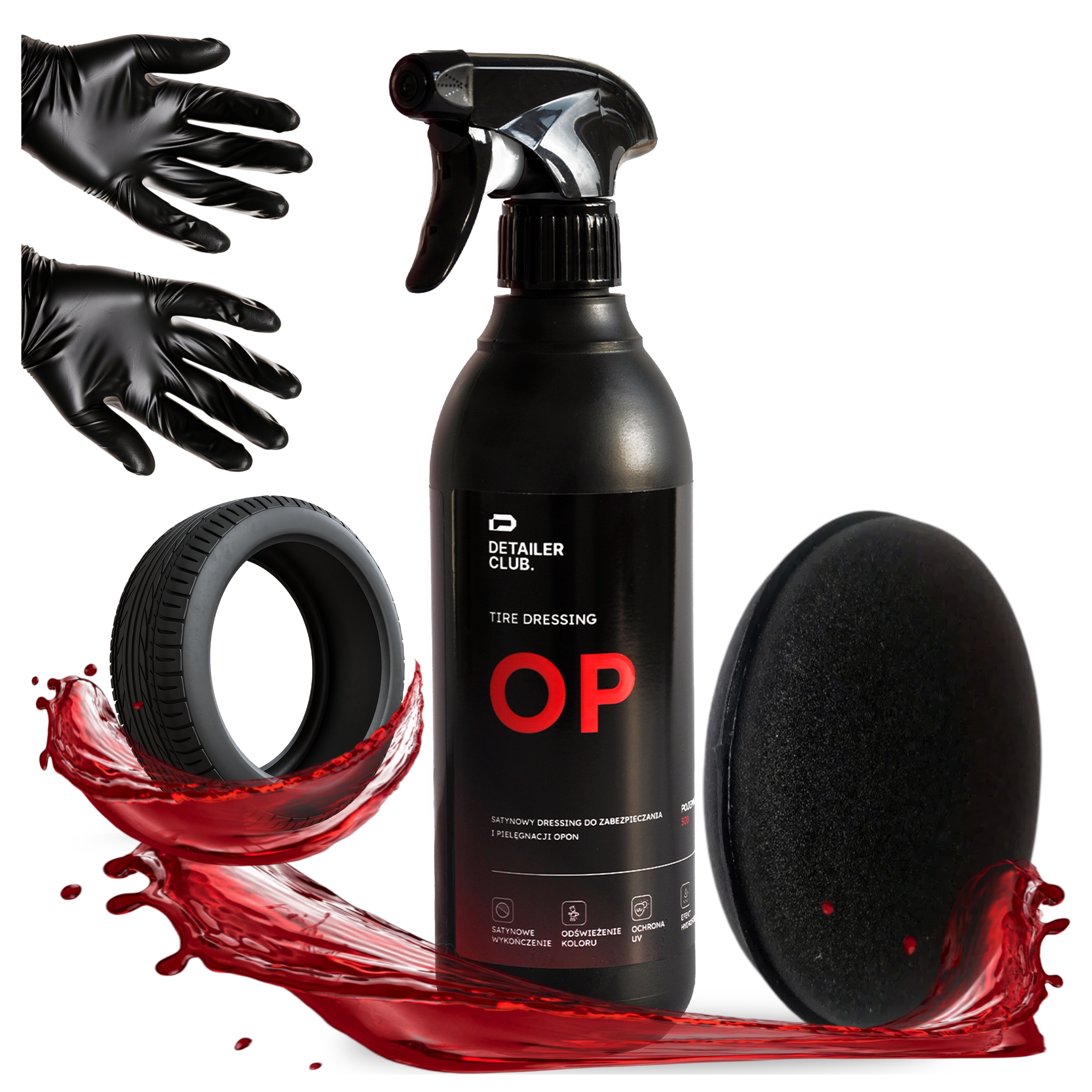 Dressing Do Opon Satynowy Do Pielęgnacji Ochrony Opon Auta Samochodu 500ml
