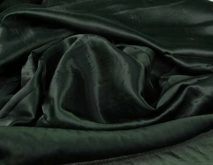 S159 Satyna Tkanina Materiał Dekoracje Zieleń 1m