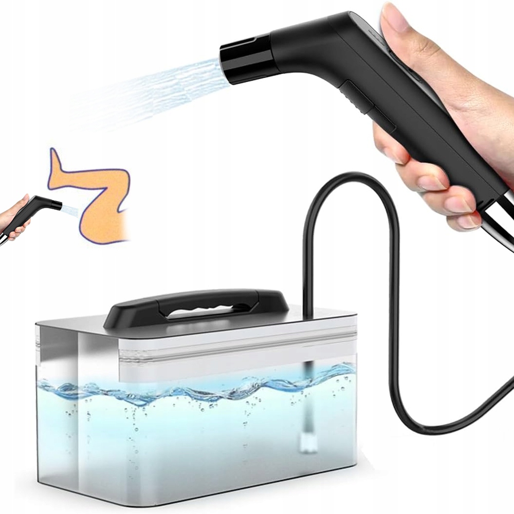 Venkovní Sprcha S Čerpadlem Usb, Akumulátorová Nádrž 2.3 L