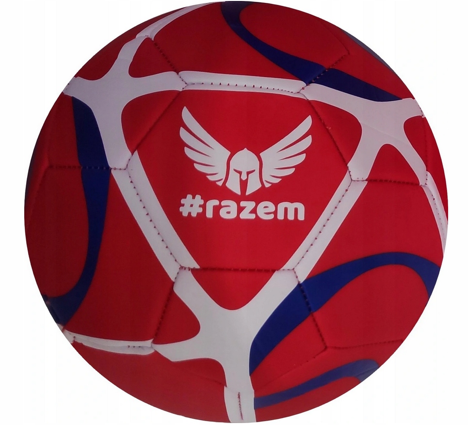 

Piłka Nożna Futbolówka Razem BiałoCzerwona