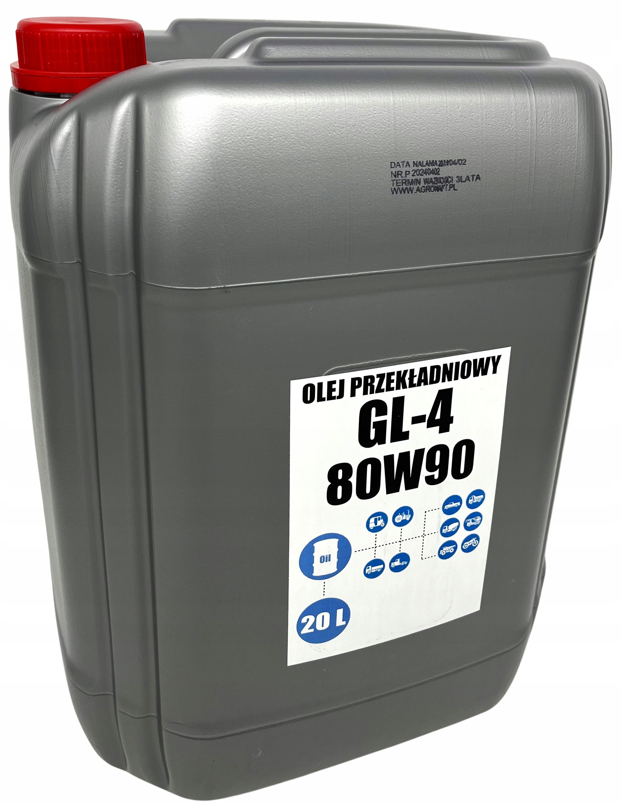 OLEJ PRZEKŁADNIOWY GL-4 80W90 20L