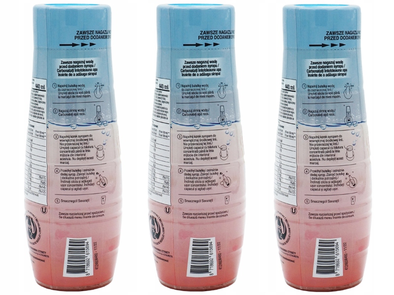 3x SYROP SODASTREAM KONCENTRAT GRAPEFRUIT DO SATURATORA 9L NAPOJU z 440ml Kod producenta 4061372753594
