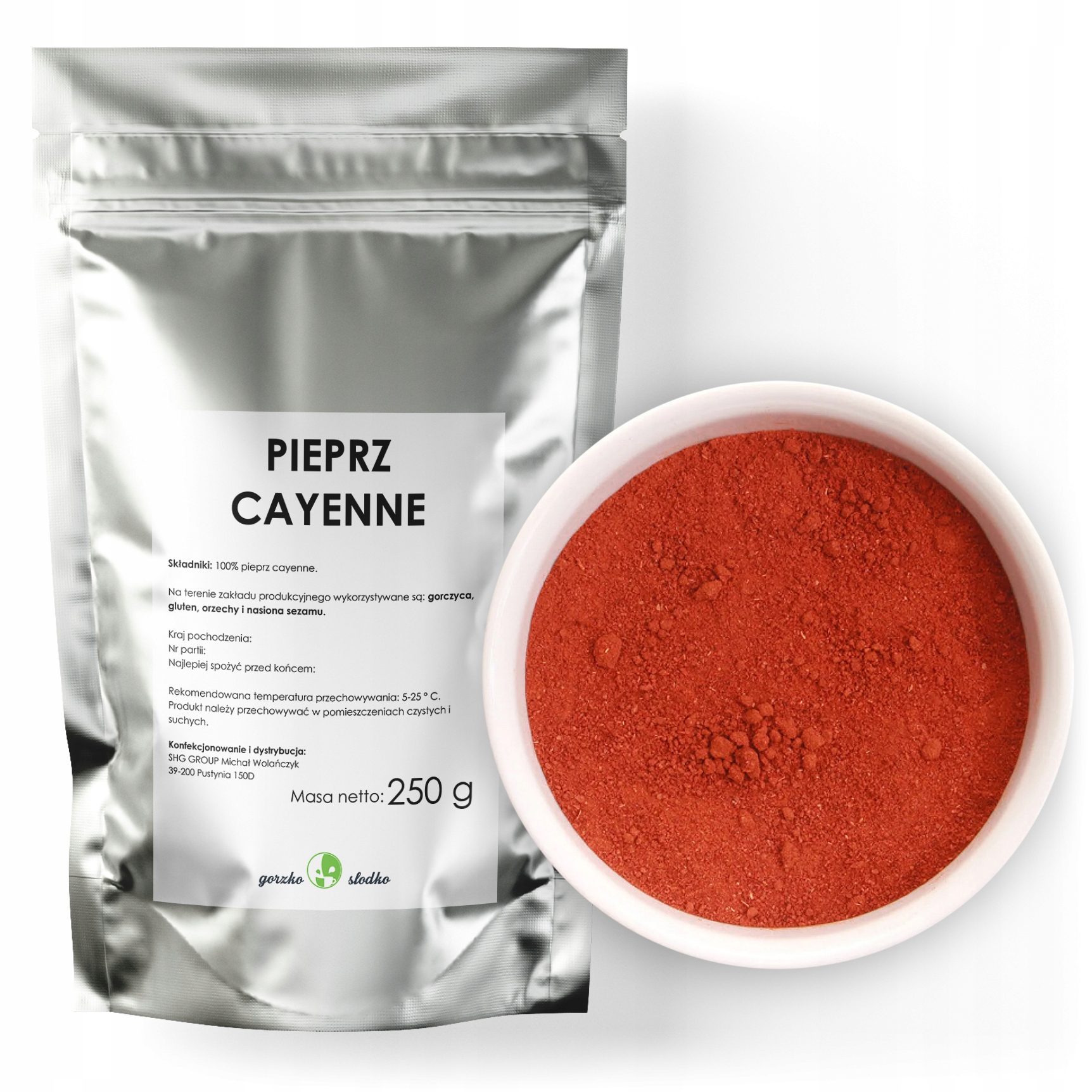 PIEPRZ CAYENNE naturalny kajeński mielony 250g