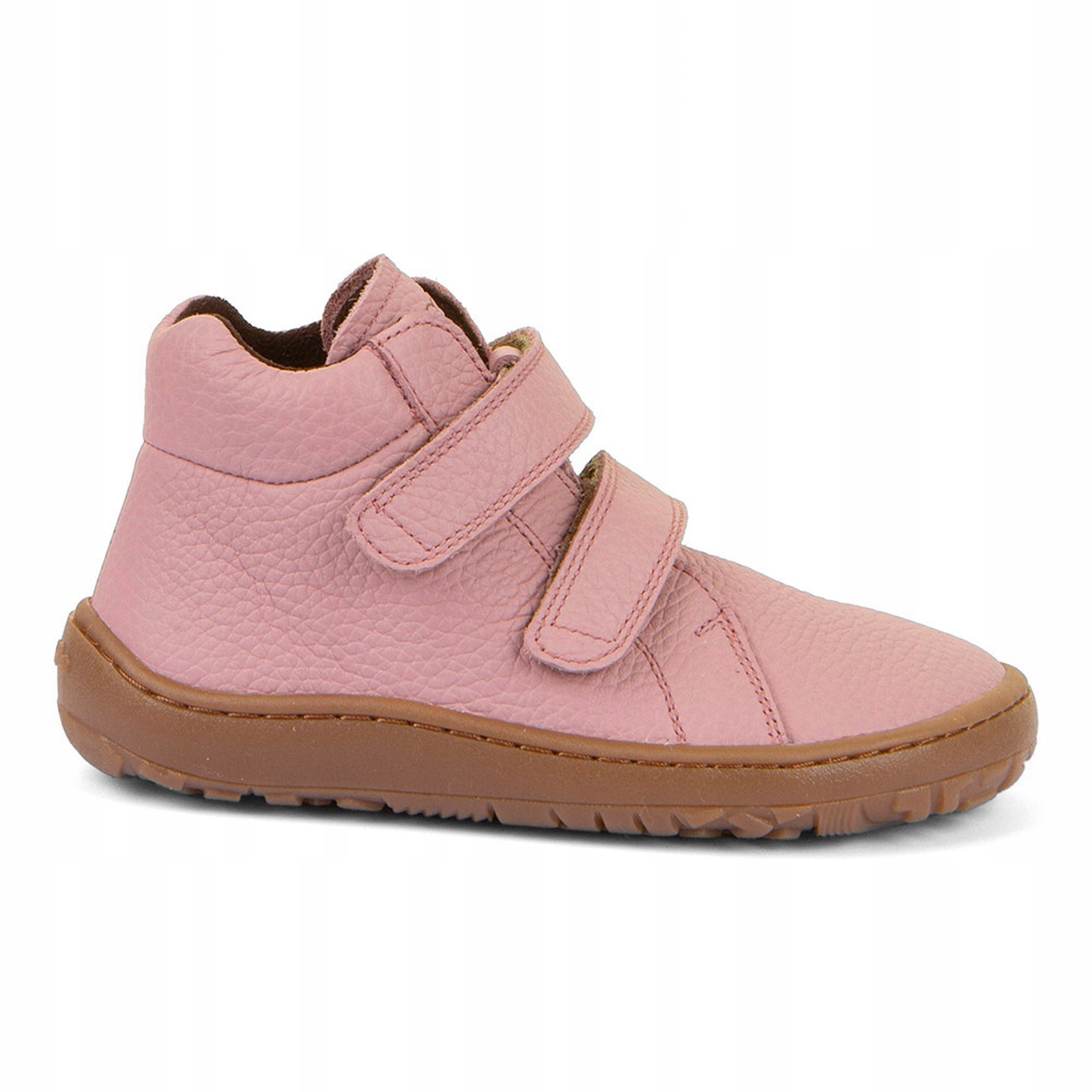 Buty barefoot skórzane dziecięce przejściowe na rzepy Froddo Autumn Pink 27