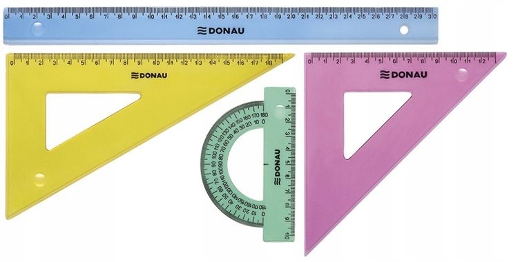 

Zestaw Geometryczny Linijka 30 CM Ekierka Donau