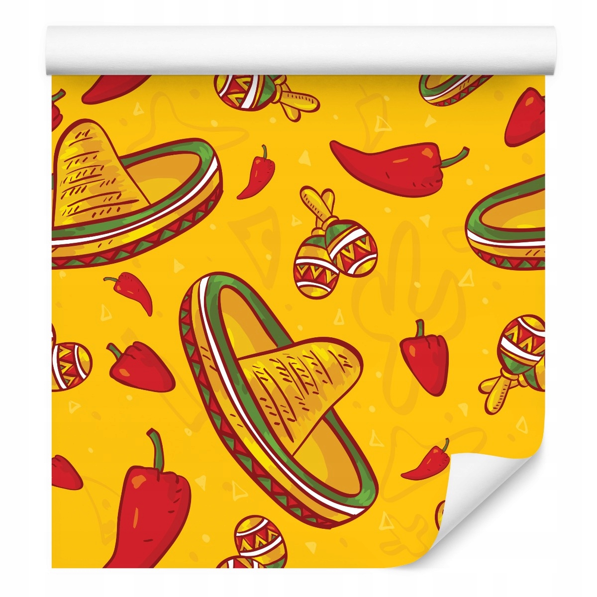 Mládežnická tapeta Sombrero Paprika Chilli Mexiko
