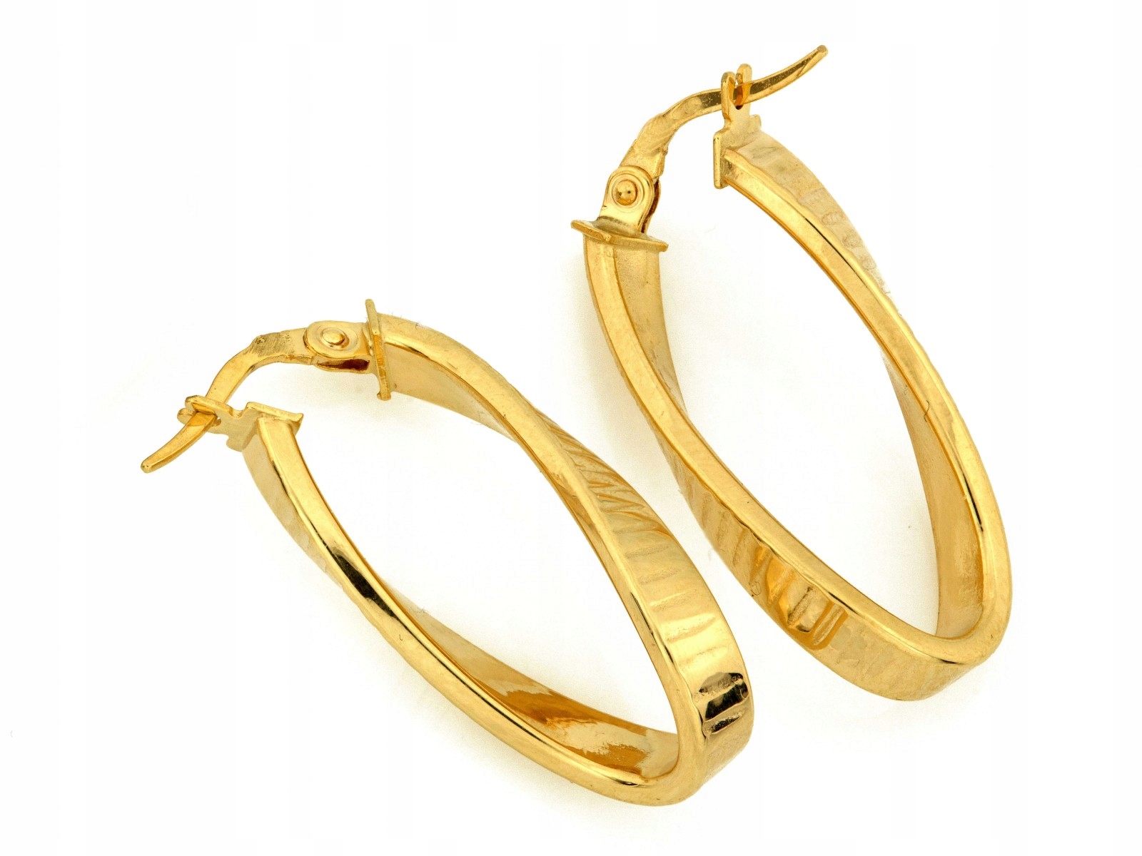 Zlaté náušnice 585, elegantní a moderní design