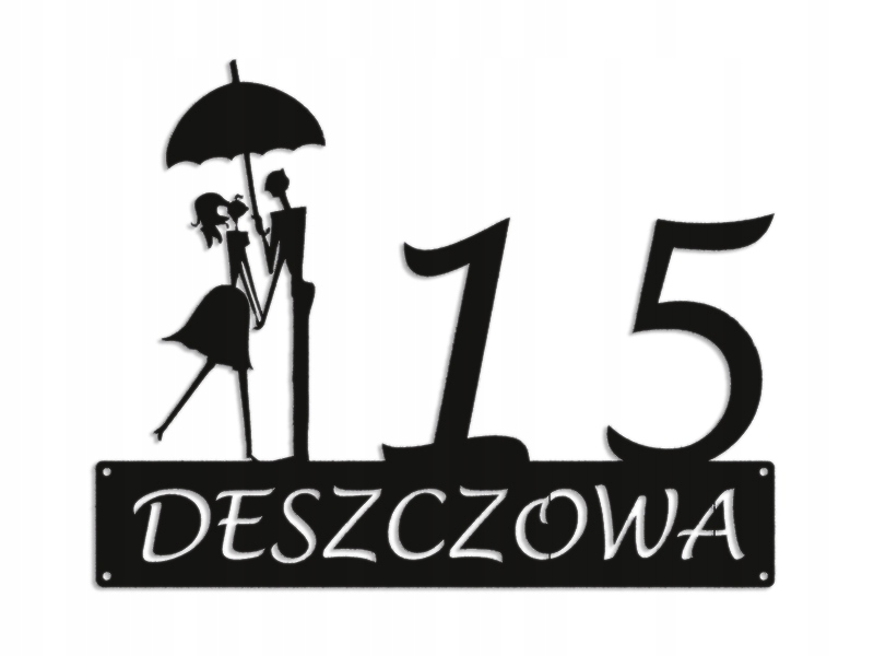 Číslo Na Dom 60 cm Tabuľa Adresa Ocel 2 mm Grafika 5223