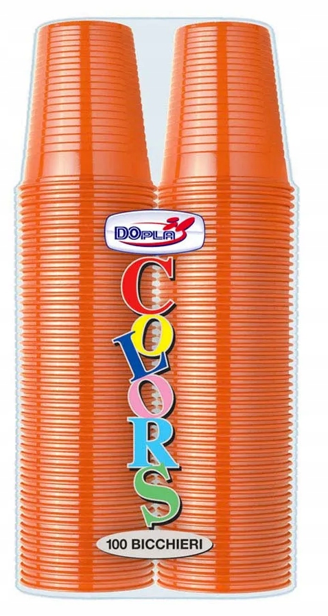 

Kubki Kubek Plastik Kolorowy Orange 200ml 100szt