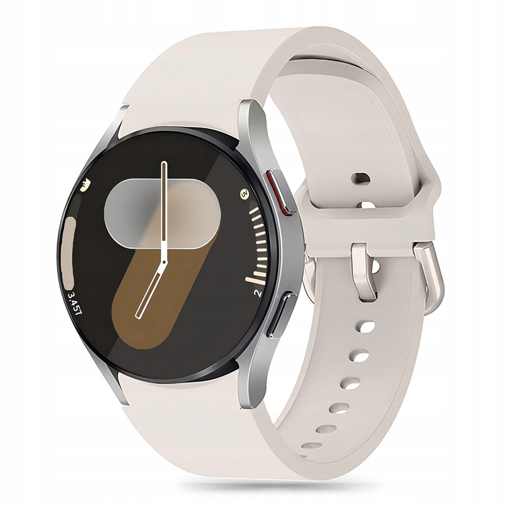 Tech- Protect Silicone Samsung Galaxy Watch 4 5 5 Pro 6 7 Fe Starlight