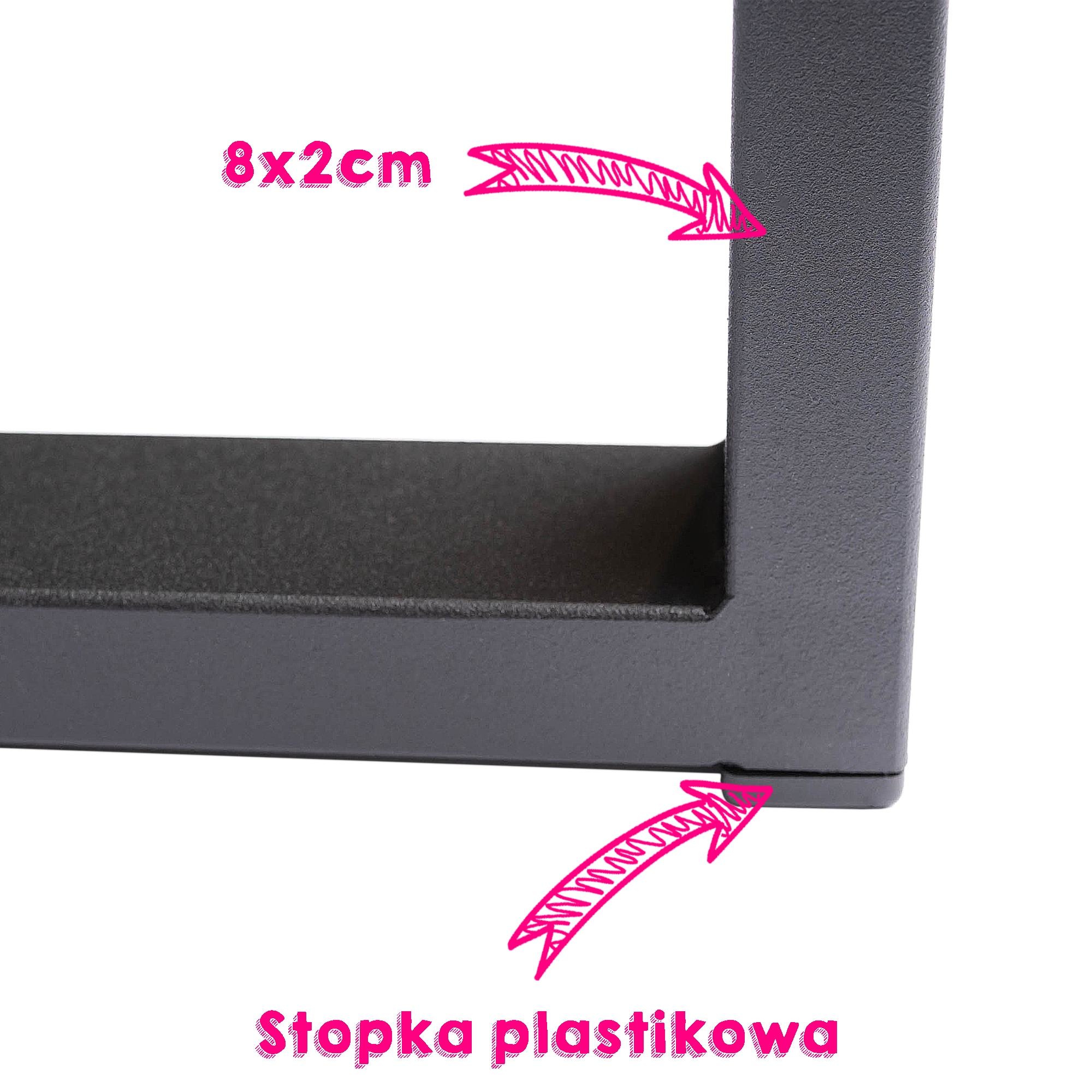 U8020 STELAŻ DO BIURKA PRODUCENT - 2 NOGI LOFT INDUSTRIAL Marka BkStyl