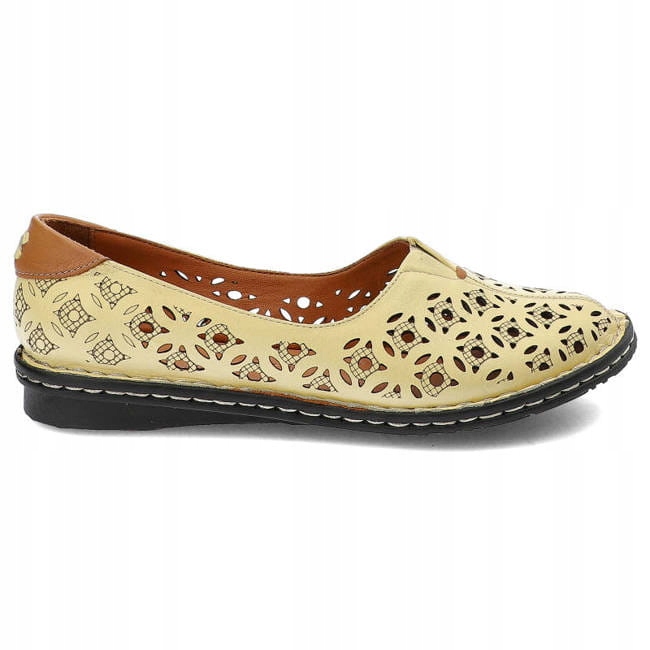 Dámské polobotky Artiker 48C0602 Žlutá 36, Žlutá