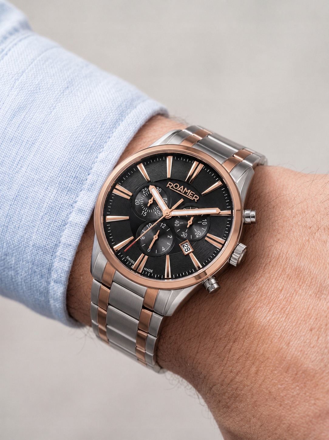 Roamer Superior Chrono 508837-49-85-50 44,00 mm 3 Atm