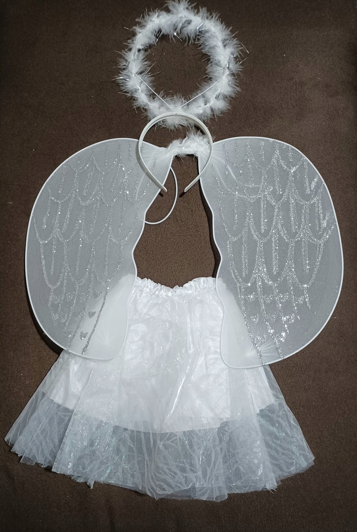 

Strój Aniołek Anioł spódniczka skrzydła Aureola