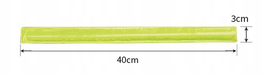OPASKA ODBLASKOWA OSTRZEGAWCZA ODBLASKI SAMOZACISKOWE 40cm BEZPIECZNE Marka Marse