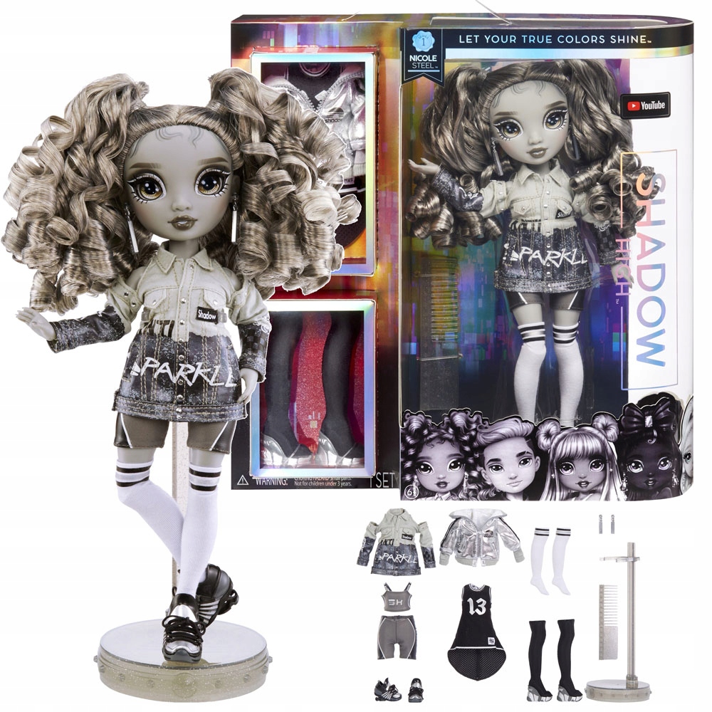 

Rainbow High Shadow High Modna lalka Nicole Steel