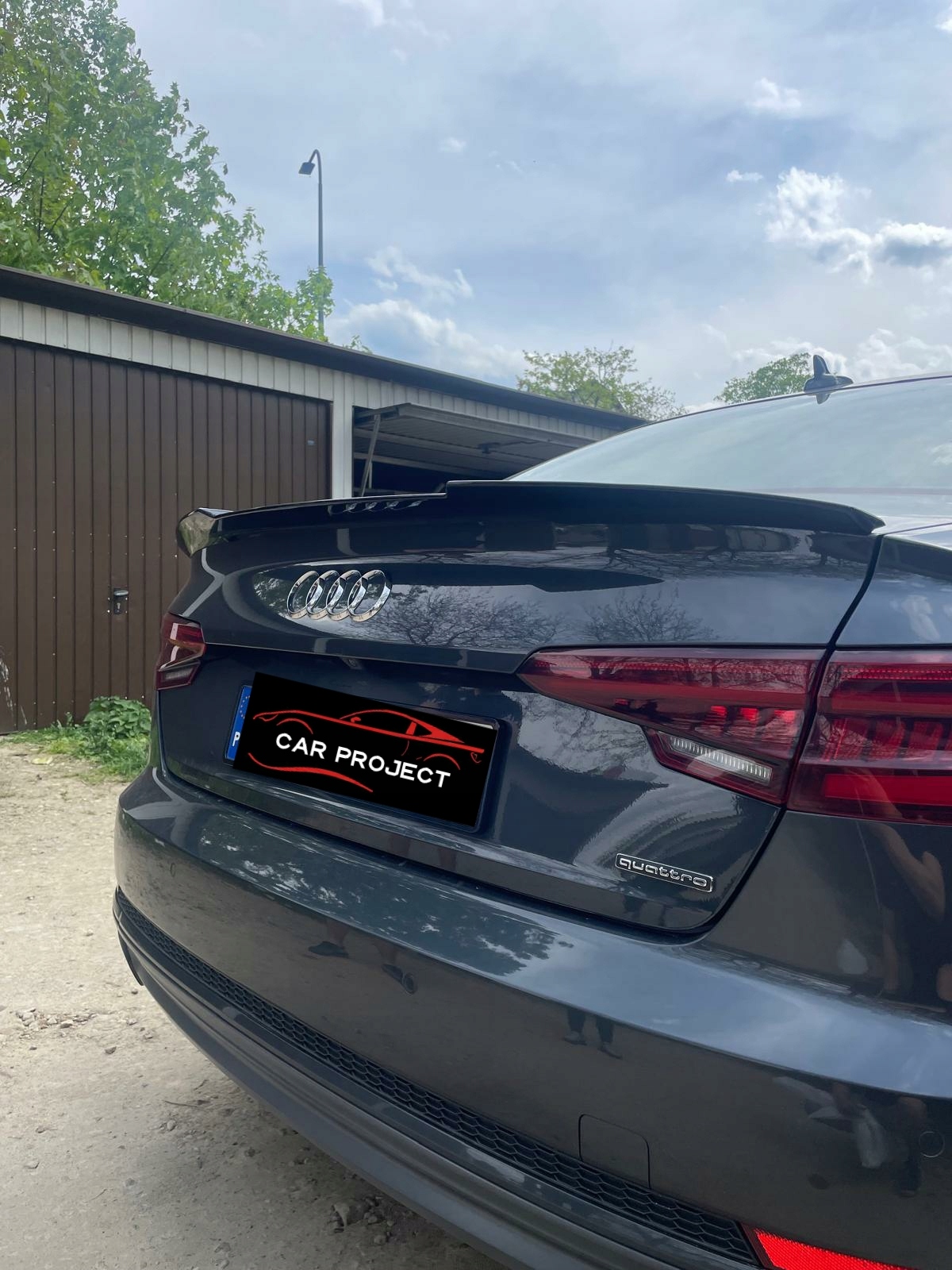 AUDI A4 B9 LOTKA SPOILER DOKŁADKA SEDAN M4 LOOK 2015-2021 CZARNY POŁYSK Producent części Inny