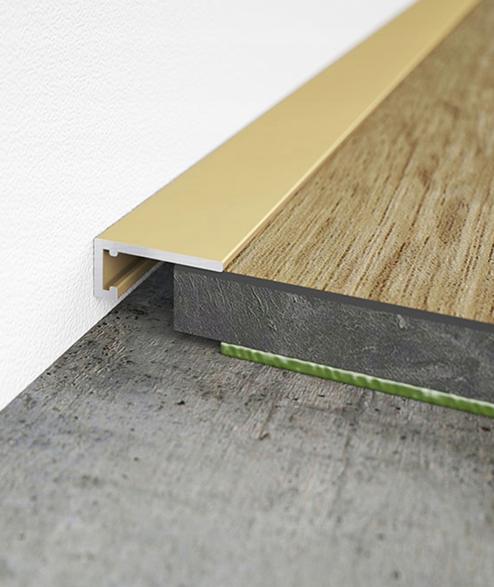 Minileiste listwa przypodłogowa 16 mm 2 m gold