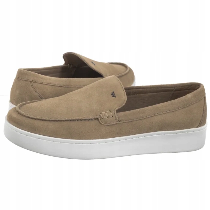 Pánské polobotky Mokasíny Wojas Béžové Velurové 10218-64