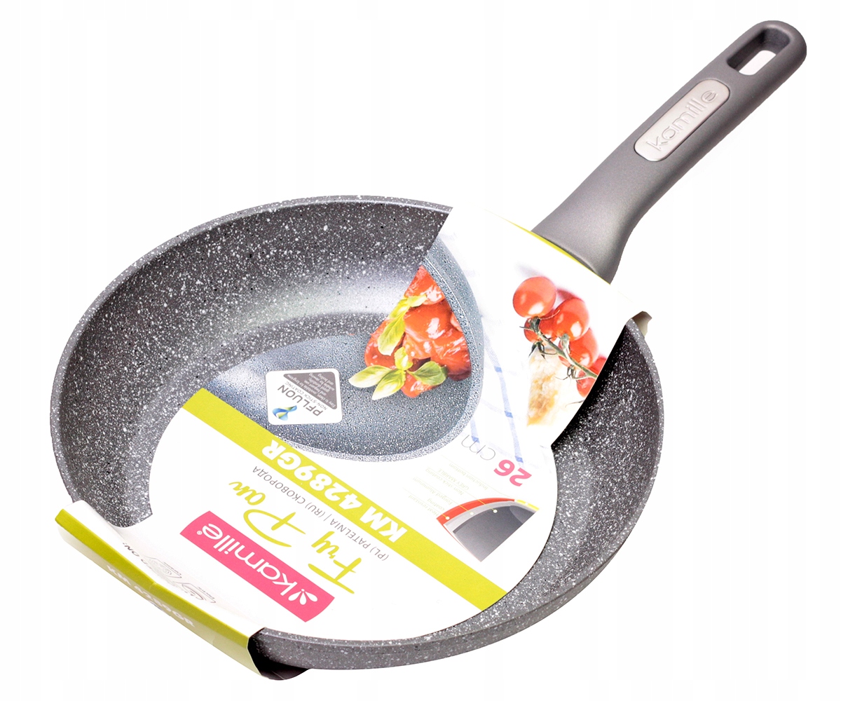 

Patelnia Granitowa Gruba 26 CM Indukcja Kamille