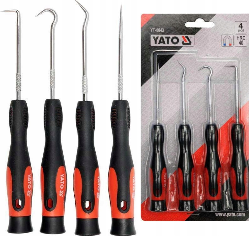 Yato Haczyki Haki Z Rękojeścią Hartowane Groty Zestaw 4 Szt.