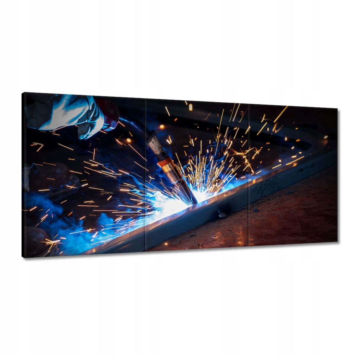 Obrazy 180x90 Zváranie oceľového plechu