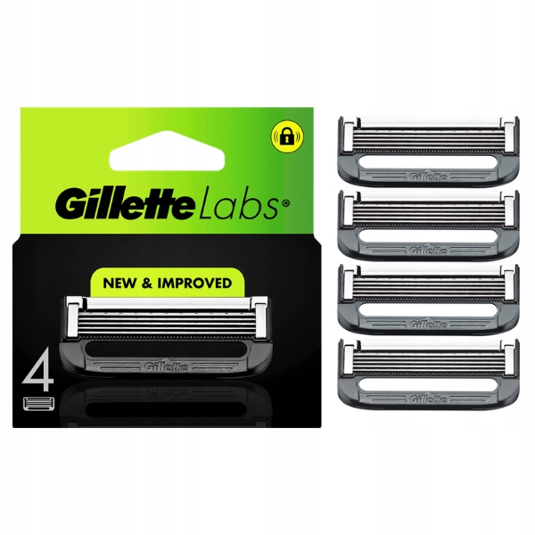 Gillette Labs originální náplně do strojku 4 ks