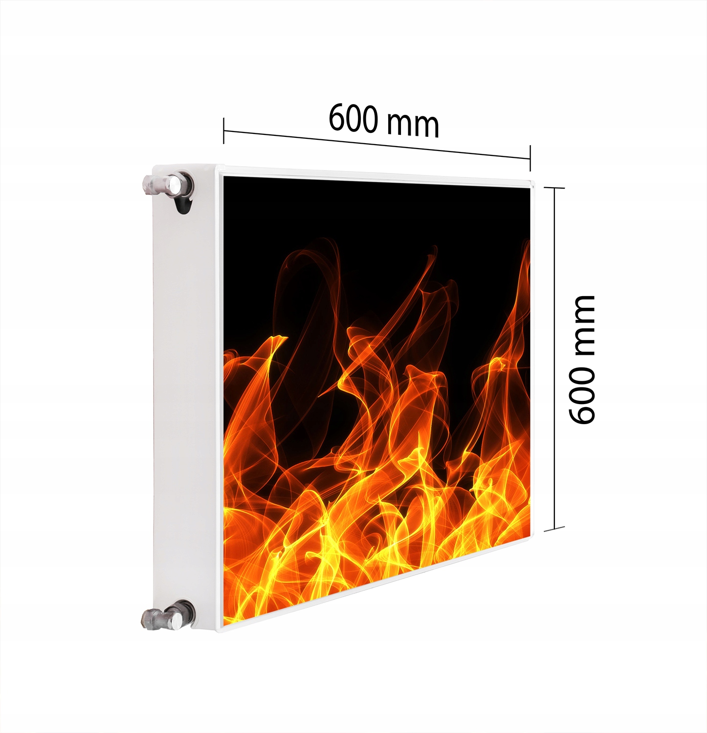 Magnetická Krytka Na Radiátor 60x60 Oheň Podložka Magnet