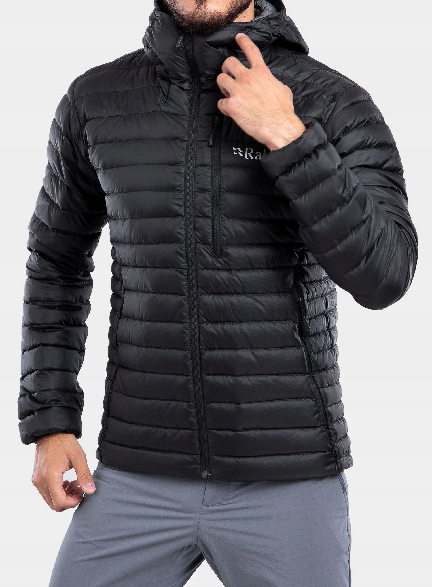 Péřová bunda Rab Microlight Alpine Jacket černá XL