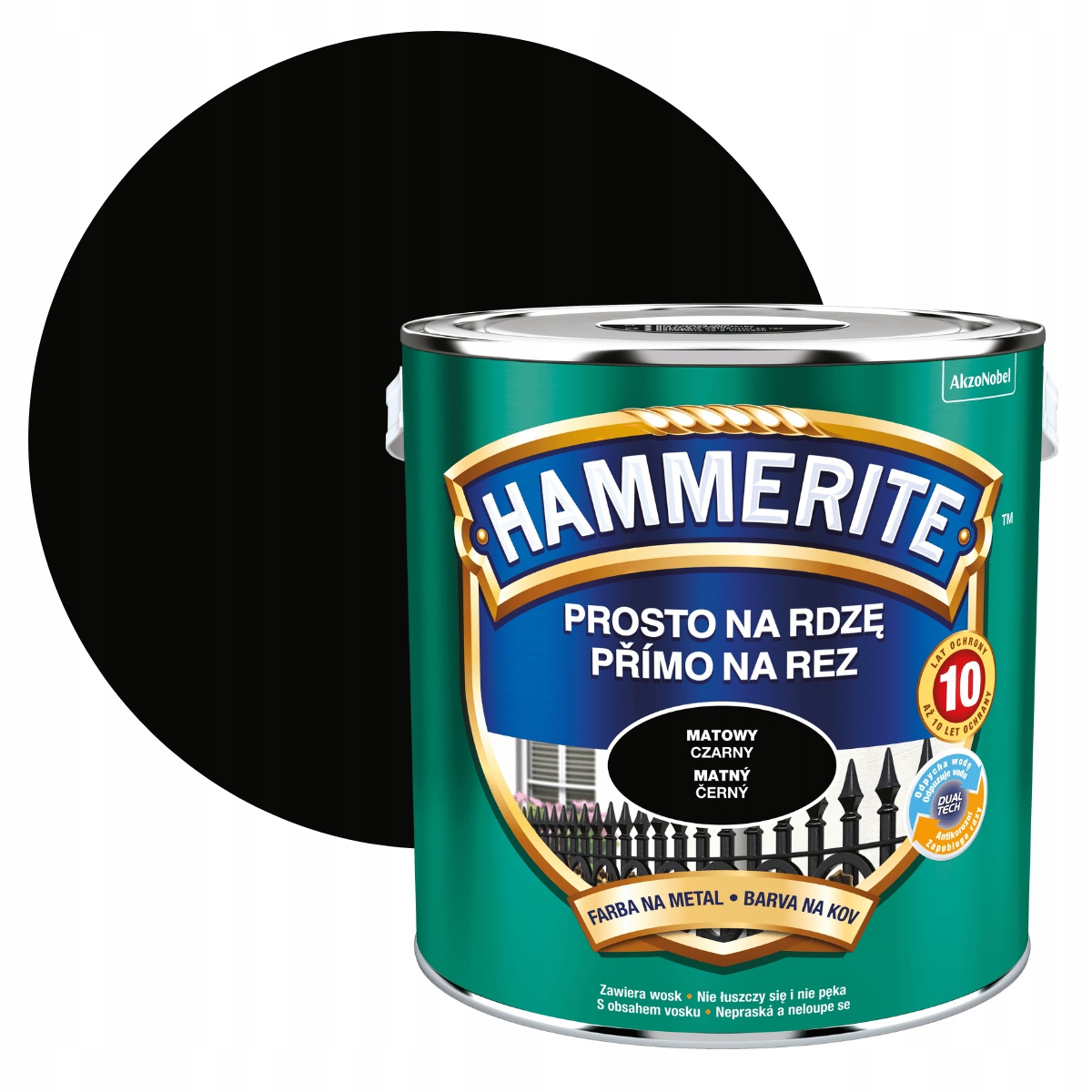 

Hammerite Na Rdzę 2,5L Czarny Mat