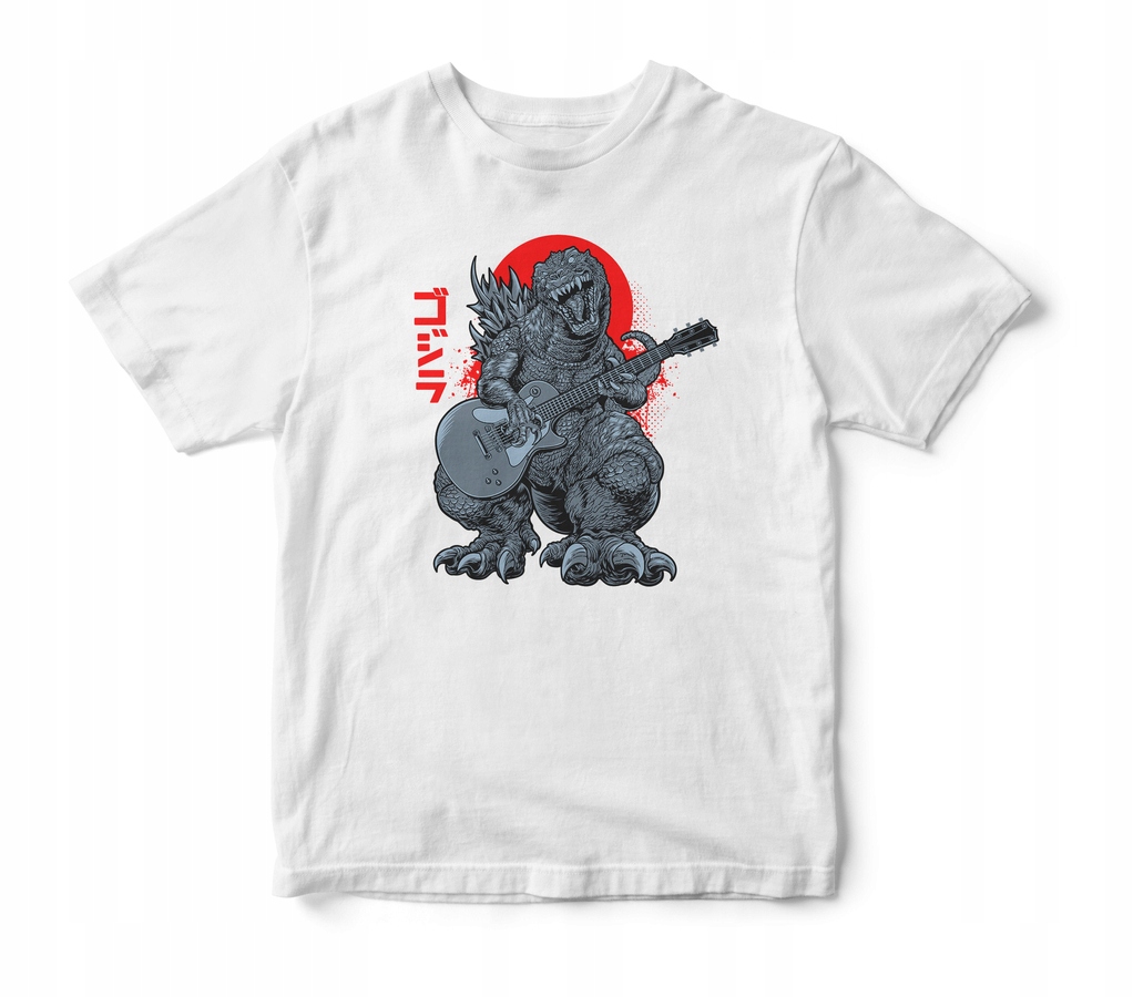 

Koszulka męska Godzilla rock metal biała L