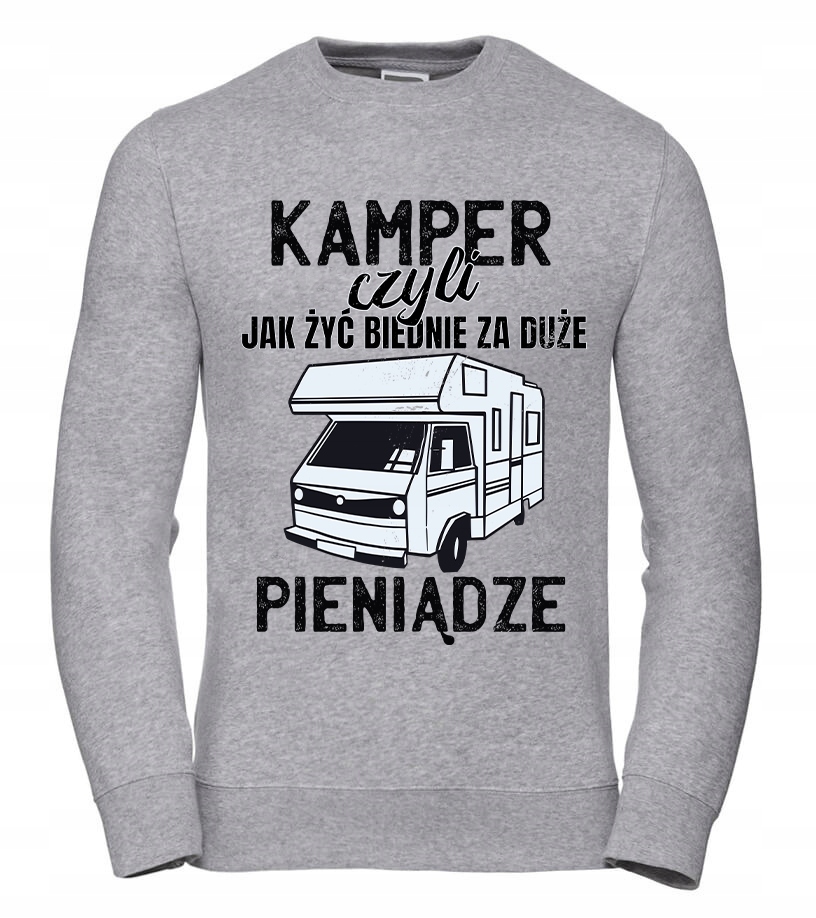 Dámská Mikina Camper How to Live Poorly, šedá, 2XL