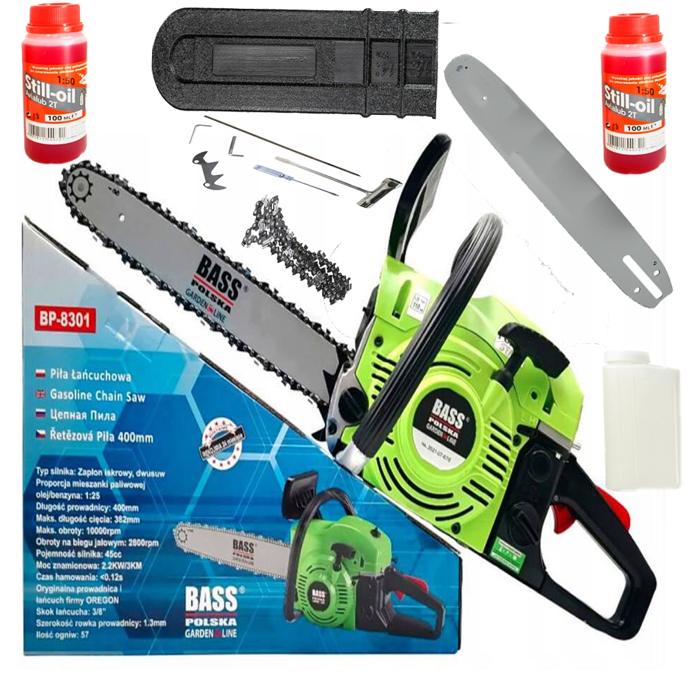 

Piła Spalinowa Łańcuchowa 3KM Oleje Bass Polska