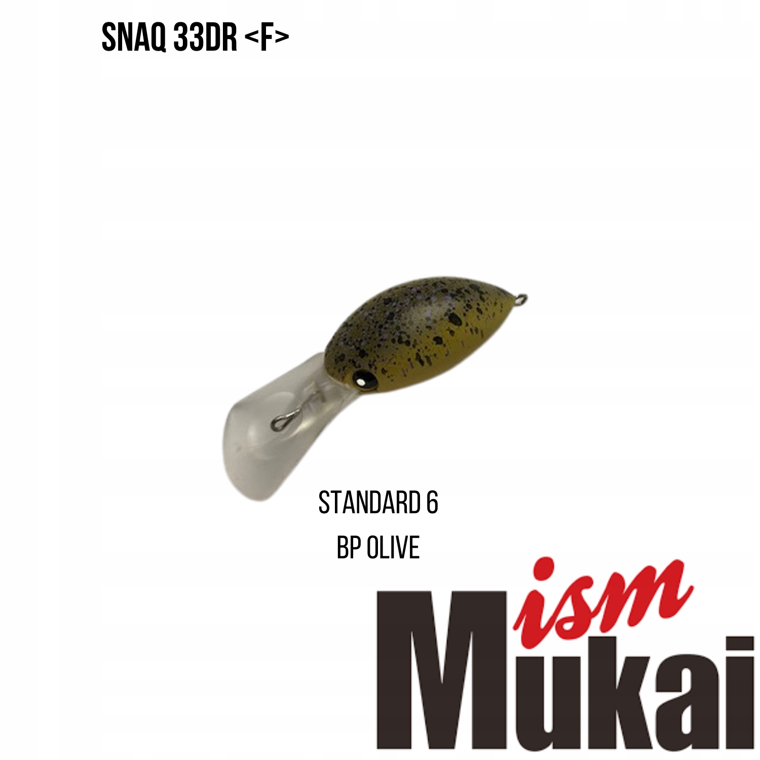 Wobler Mukai SnaQ 33DR F #6 Bp Olive (33mm; 3,6g)