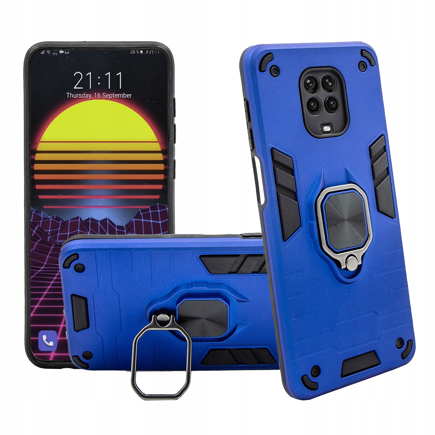 

Etui Pancerne do Xiaomi Redmi Note 9T Obudowa Ring